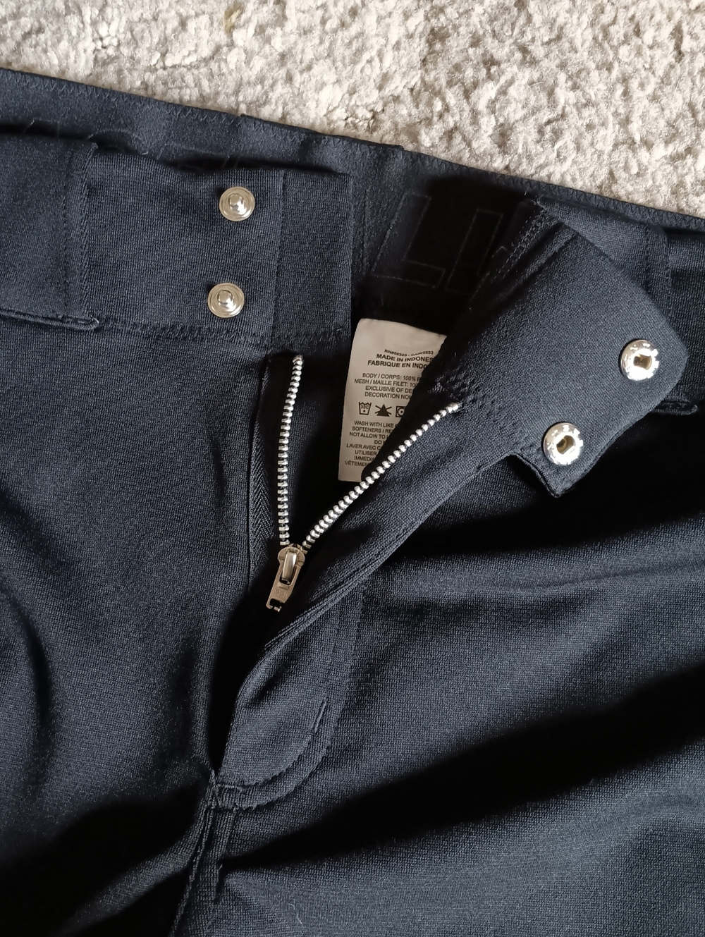 🖤 Nike Vapor Team Engineered Baseball Pants Black Mens Medium Full Length M - Picture 5 of 11